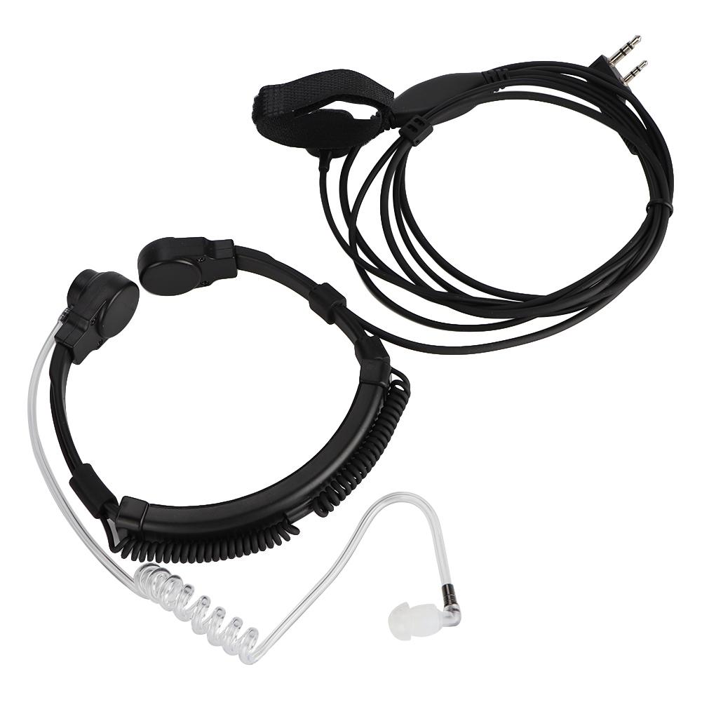 Throat Control Microphone Mic Earpiece Headset for Walkie Talkie UV 5R UV 5RE UV B5
