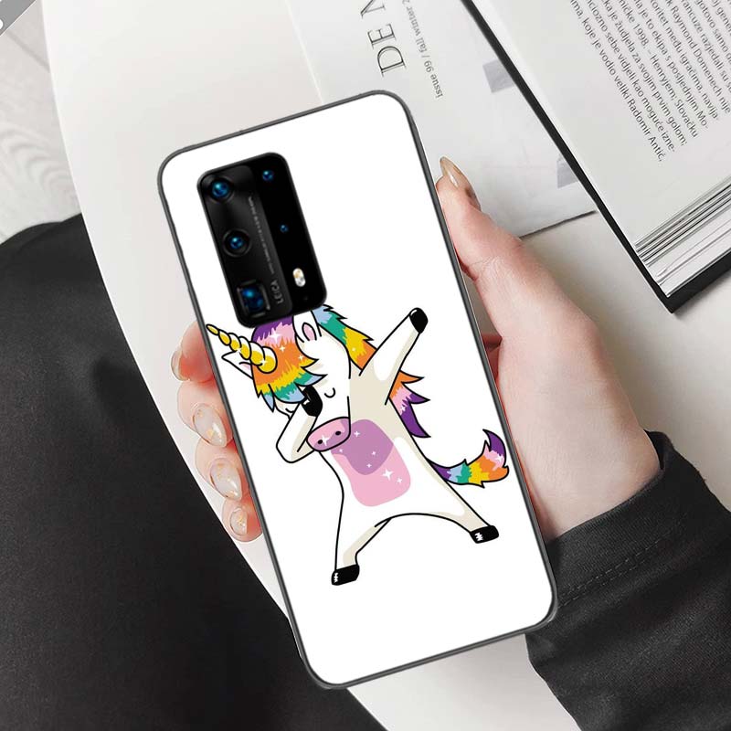Unicorn Flamingo Phone Case For Huawei Mate 40 30 20 Pro 10 Pro Huawei P50 P40 P30 Lite P20 P10 Lite Cover