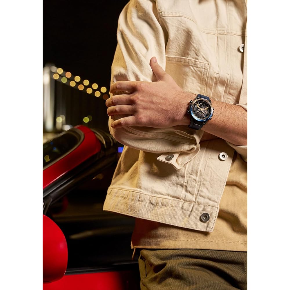 Casio Edifice Nighttime Drive Series Bluetooth Solar Watch Sapphire Glass ECB-2000YNP-1AJF Men's Blue