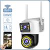4MP 2K  IP WiFi Security Camera PTZ Dual Lens / Screen CCTV Outdoor Waterproof WiFi Surveillance Cameras Smart Home Security Camera