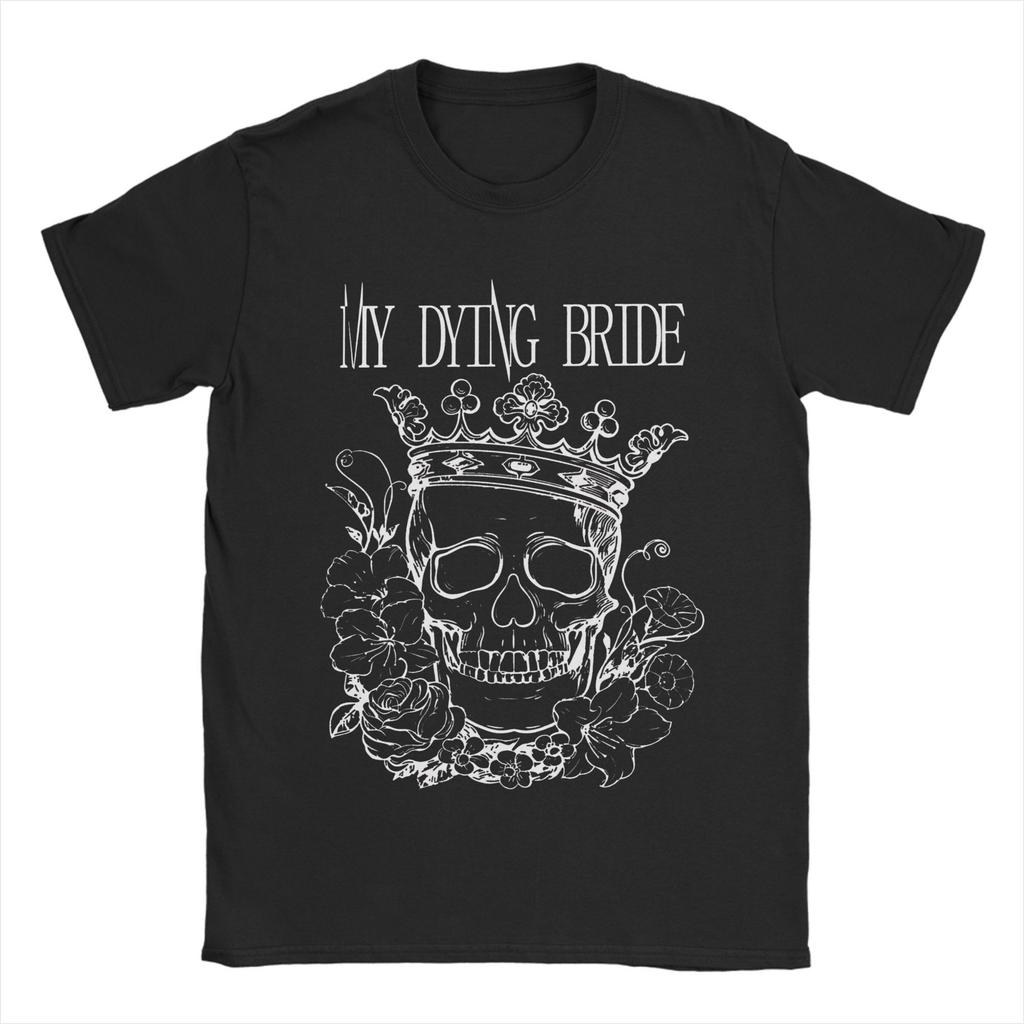 Мужская футболка My Dying Bride Метал-группа Новинка Хлопковые футболки с коротким рукавом Музыкальный тур Футболки С круглым вырезом Одежда Подарок на день рождения