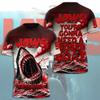 Jaws 50th Anniversary 3D Printed T-shirt Men's Casual Fashion Short Sleeve Top Summer Personalized Trendy Round Neck Street Wear