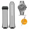 ONE17x27мм Силиконовый ремешок для часов Hublot Big Bang Classic Fusion Выступающий резиновый ремешок Инструменты Ремешок 27*17мм Черный Синий СерыйMN