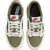 Кроссовки Travis Scott x Air Jordan 1 Retro Low OG SP PS Reverse Olive / Medium Olive Kids Green Black Sail DO5442-200