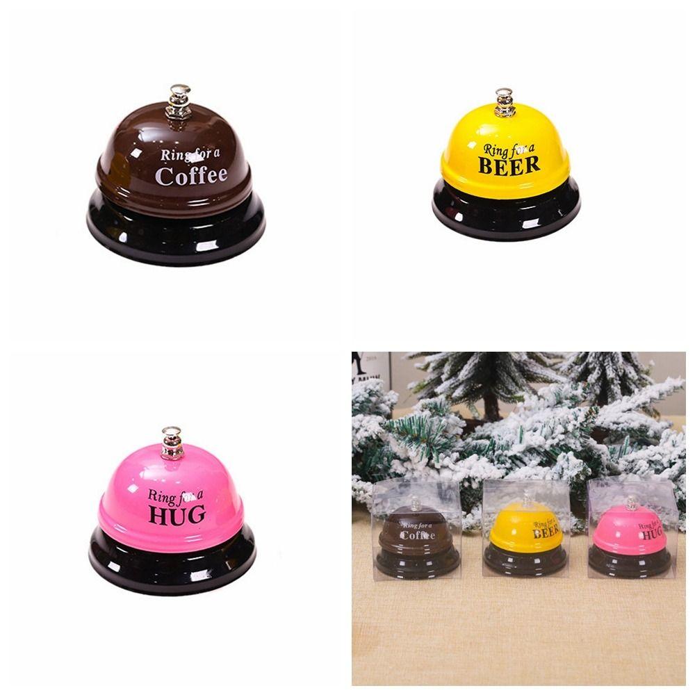 Простой в использовании звонок для стола, звонок из железа, симпатичный металлический звонок, новинка, напоминание об ужине, подарок для студента