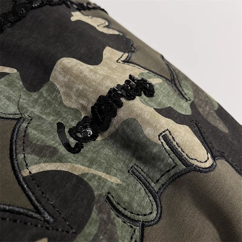 Толстовка с длинным рукавом и вышитыми буквами из мультфильма «Камуфляж Кролик», женская толстовка с капюшоном и круглым вырезом