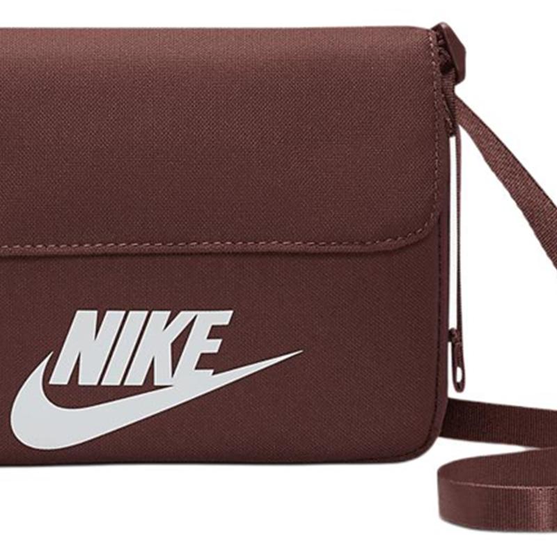 Nike Тканевая сумка через плечо, сумка кроссбоди, обычная, унисекс, красно-коричневая, повседневная CW9300-218