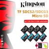 Kingston Micro SD Card 128G 64G/256G/512G C10 A1 U3 V30 A2 TF Card 100mb/s 170mb/s Memory Card + Card Reader SD Adapter SDCS2/SDCG3 For Phone,Speaker