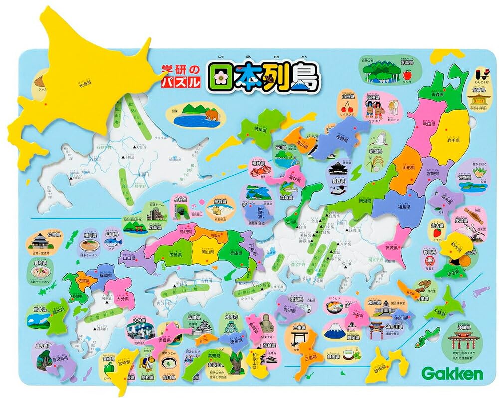 Gakken Gakken Puzzle Японский архипелаг 4 года и T83515 (Целевой возраст старше)