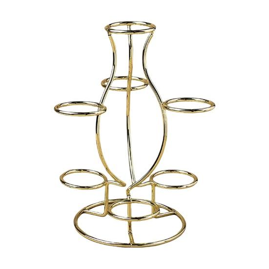 Sphere Metal Display Stand 7 Faux Crystal Ball Decorative Glass Fortune Ball Globe Stone Show Holder Organizer Rack Home Office Desktop Decoration