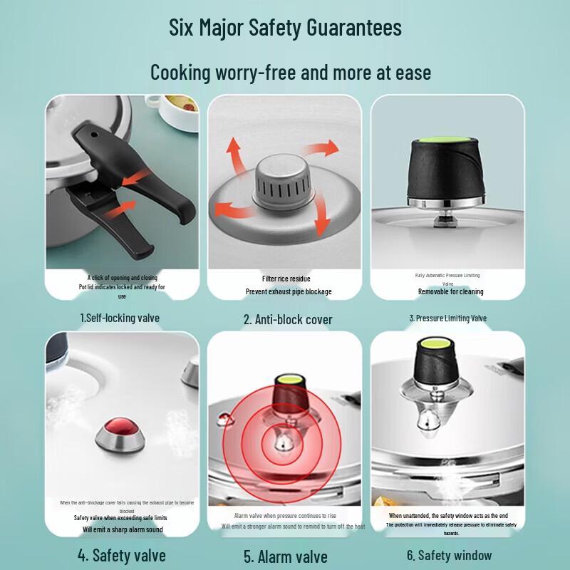 ASD 4.0L Aluminum Pressure Cooker