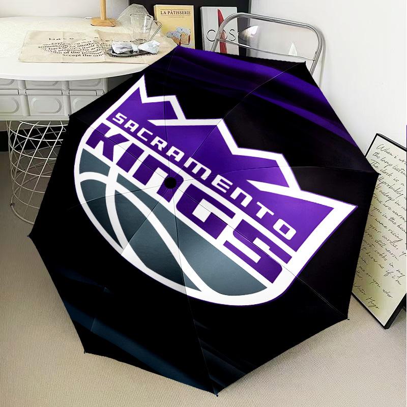 Kings Basketball Umbrella Folding umbrella, automatic umbrella 8-Frame for Travel, camping Use Gift for Halloween Christmas