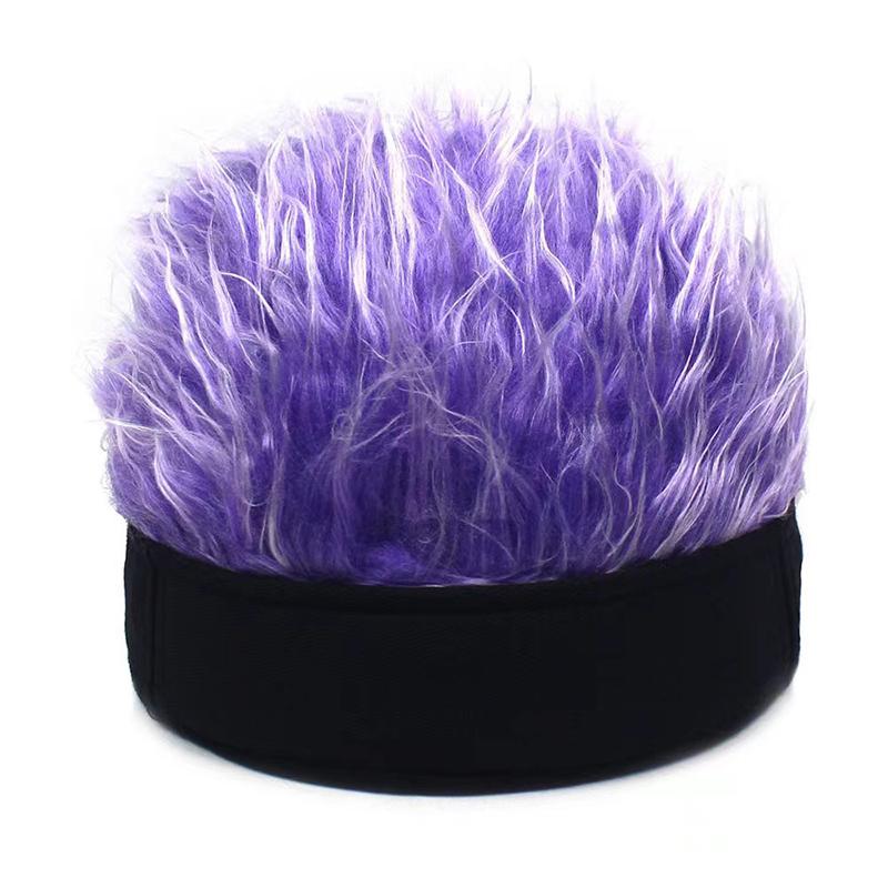 Забавные короткие шапки для волос для мужчин и женщин, хип-хоп, шапка-бини, парик, дышащая мягкая бейсболка для занятий спортом на открытом воздухе, парик для вечеринок