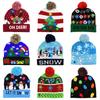 LED Christmas Hat Sweater Knitted Beanie Christmas Light Up Knitted Hat Christmas Gift for Kids