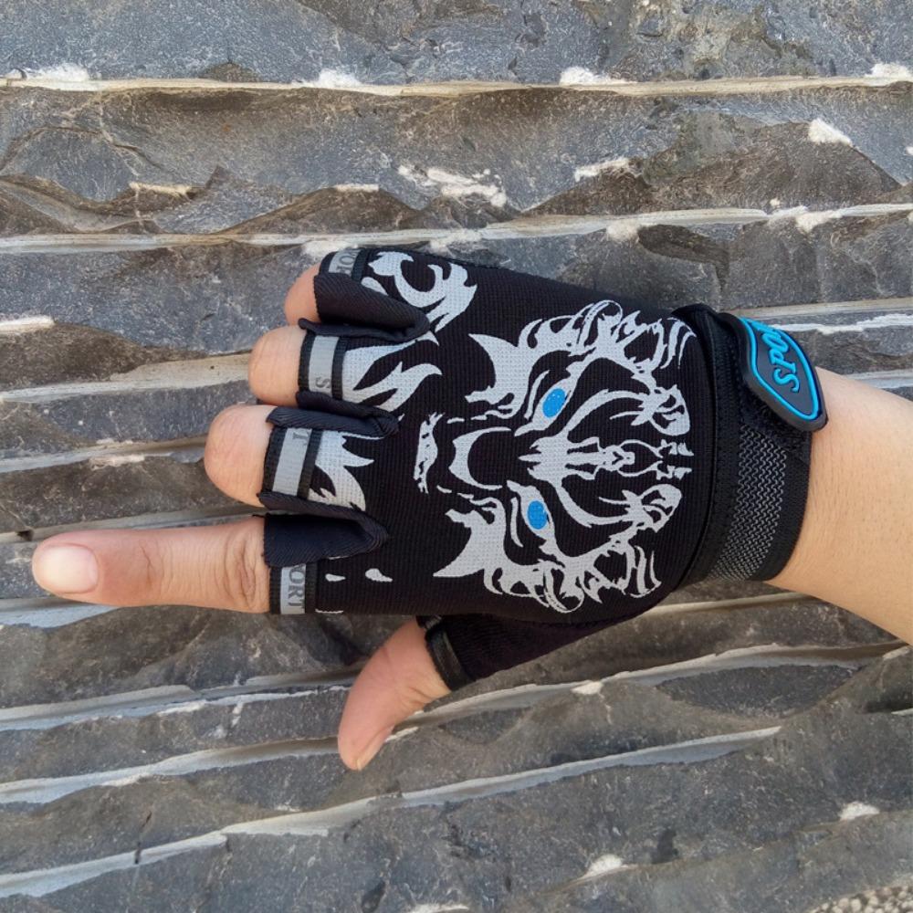 Children's Half-finger Gloves Riding High Elastic Outdoor Sun Protection Exercise
