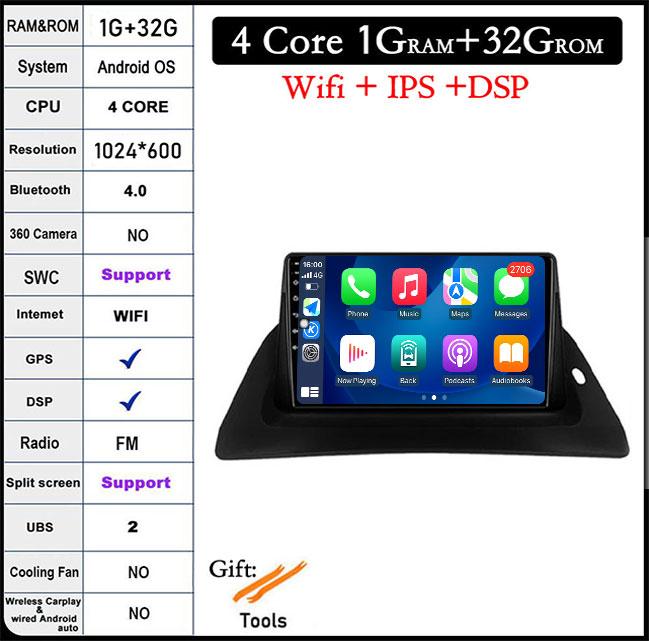 Для Renault Kangoo 2009 2012 2015 2016 2017 2018 Автомобильный Радио Мультимедиа Видео Плеер Навигация Android Auto