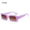 Трендовые квадратные очки желеобразного цвета Мужские солнцезащитные очки Маленькие прямоугольные солнцезащитные очки Фиолетовые солнцезащитные очки