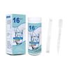 BTtime Water Quality Test 100 Test pH Test Papers for Well and Tap Total Free Total 16 Substances Water Test Strips for Drinking Water Testing 16-in-1
