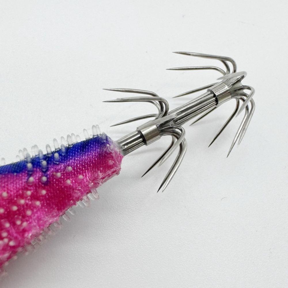 Simulation Wood Shrimp Lures Luminous Squid Hook 2025 Octopus Lure