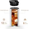 400ML Stainless Steel Coffee Cup Travel Thermal Mug Leak-Proof Thermos Bottle Tea Coffee Mug Office Business Style Thermos