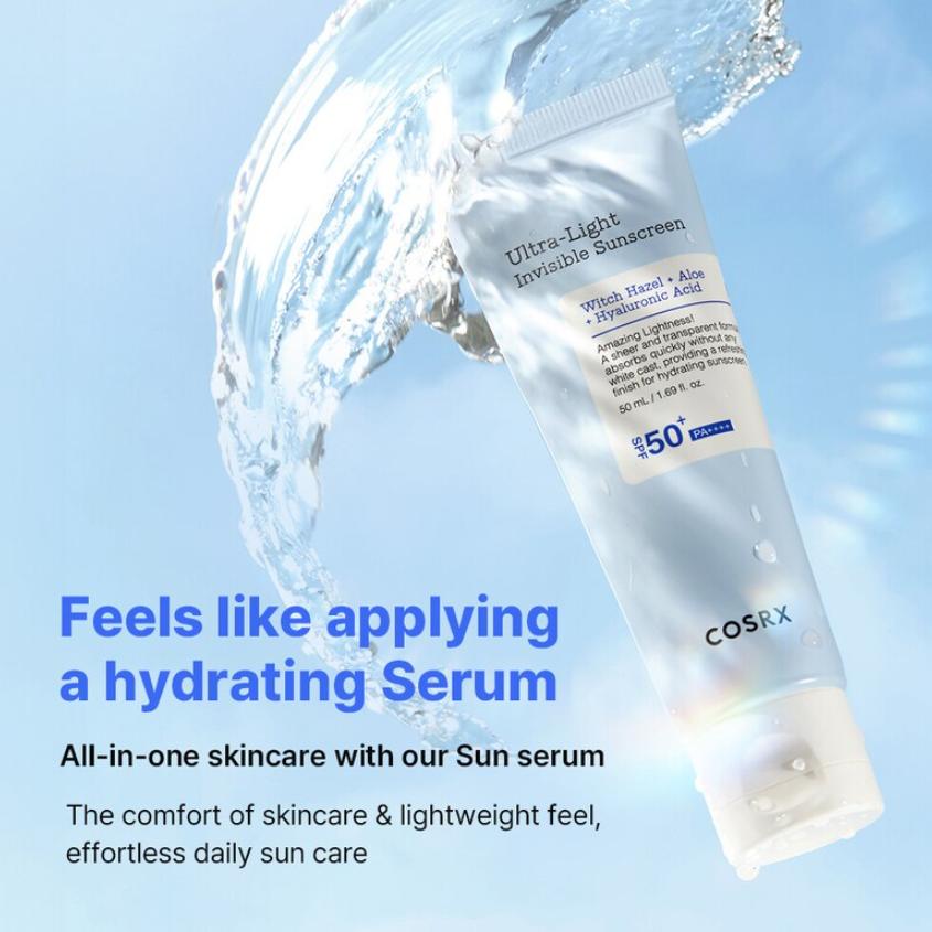 COSRX Ультралегкий невидимый солнцезащитный крем SPF50+ PA++++ 50 мл Suncare