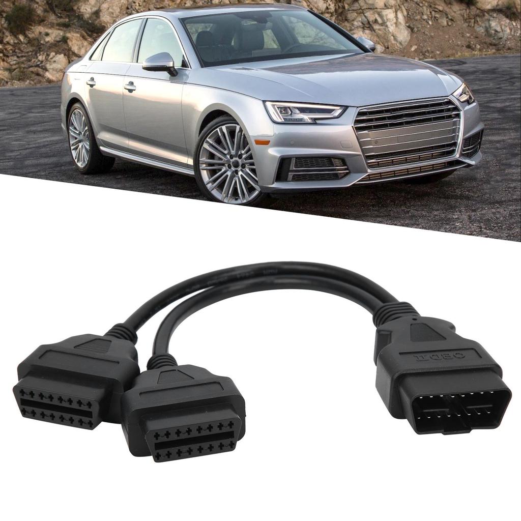 16?Контакт OBD2 кабеля 1?к?2 удлинителя, адаптер автомобильного диагностического разъема, длина удлинителя 11,8 дюйма