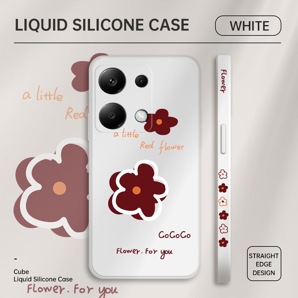 Чехол для телефона с мультяшным красочным узором, квадратный, жидкий, силикон, TPU, полное покрытие камеры, противоударный защитный чехол для Xiaomi Redmi iPhone