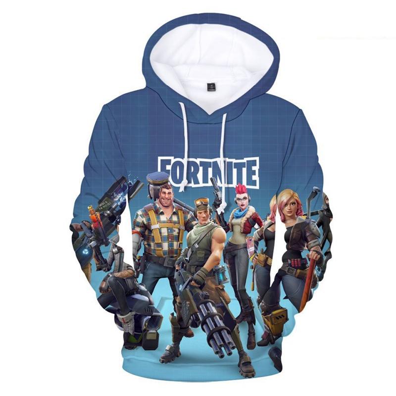 Толстовка-куртка с 3D-печатью Fortnite Battle, свитшот, материал спандекс, круглый вырез, хип-хоп стиль