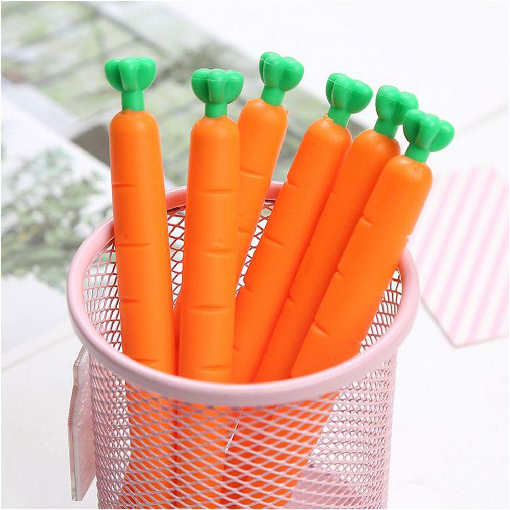 Grip Comfortable Cartoon Carrot Cactus Corn Mechanical Pencil Press Pencil Stationery Soft Gel Pen