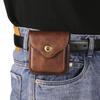 Luxury Leather Belt Clip Phone Case Men Waist Bag Cover For Samsung Z Flip6 Flip5 Moto Razr Oppo Vivo Tecno Honor Galaxy Flip 6 5 4 3 5G Holster Pouch