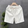 Men Sports Shorts with Elastic Waist Straps Summer Casual Shorts Leisure Work