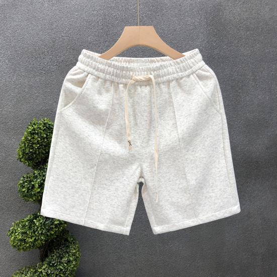 Men Sports Shorts with Elastic Waist Straps Summer Casual Shorts Leisure Work