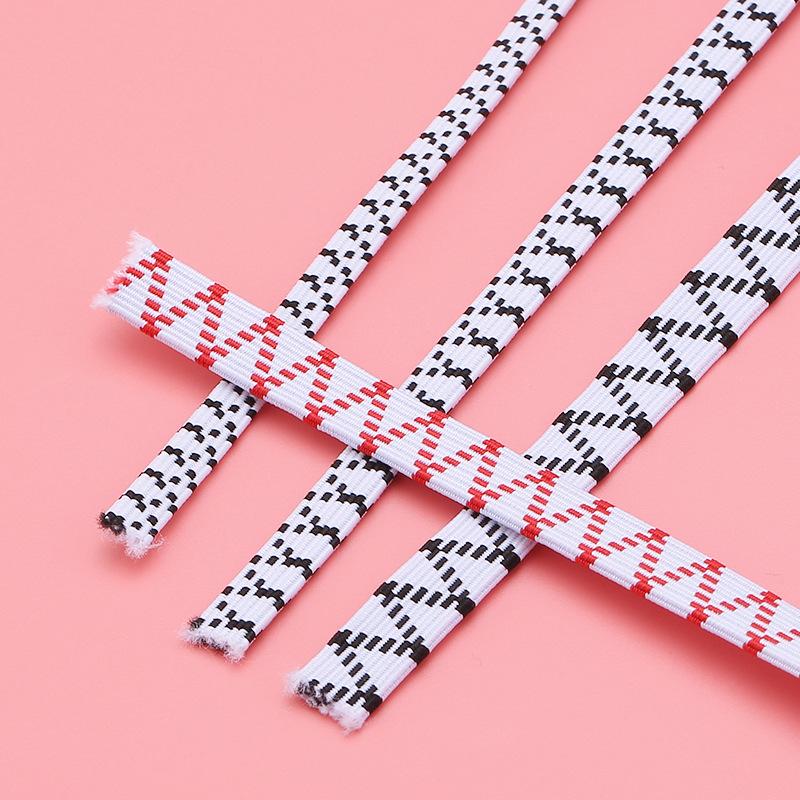 Утолщенная двухслойная эластичная лента с высокоэластичным латексным ремнем, плоская и свободная тугая веревка, простой эластичный тканый ремень, аксессуары для одежды