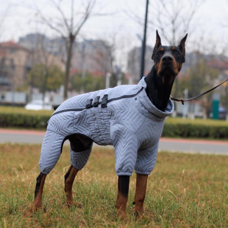 Водонепроницаемое хлопковое пальто для собаки, теплая куртка для питомца, ветрозащитное, утолщенное, на 4 лапы, для собаки, щенка, зимы, грейхаунда, корги, чихуахуа