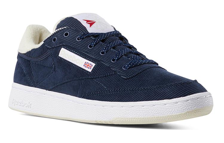 Reebok Унисекс Кроссовки Club C 85 Вельветовые Синие DV7235