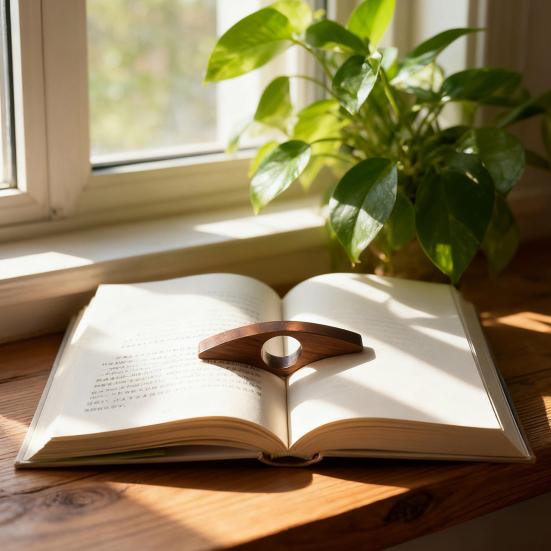 Деревянный держатель для страниц книги, ручной работы, открывалка для книг, кольцо для большого пальца, закладка, аксессуары для чтения книг, подарок для учителей, студентов, книголюбов, книжных червей