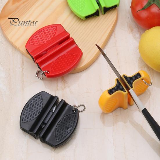 Стабильная с крючком-цепочкой, долговечная точилка, портативная легкая карманная точилка, кухонные аксессуары