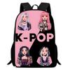 Kpop Охотник на ведьм Группа Школьная сумка Высококачественная Печать Повседневный Межграничный Легкий Рюкзак Одна Штука Волосы