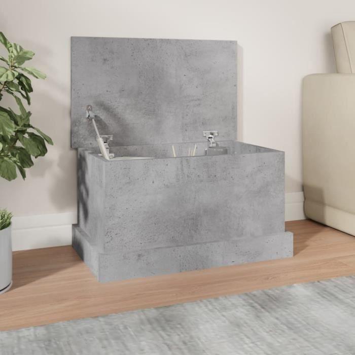 VidaXL Storage Box Concrete Grey 50x30x28 Cm Engineered Wood 816500
