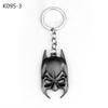 Movie Super Hero Mask Logo Keychain Key Holder Pendant Charm Cosplay Jewelry Birthday Gift Drop-ship