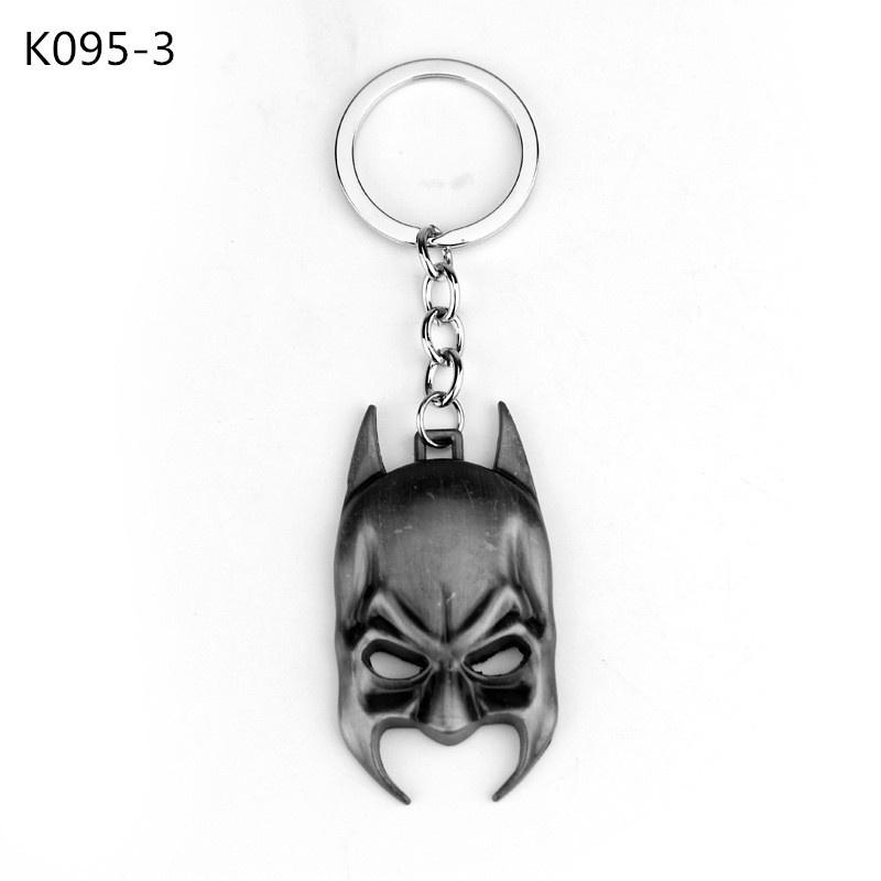 Movie Super Hero Mask Logo Keychain Key Holder Pendant Charm Cosplay Jewelry Birthday Gift Drop-ship