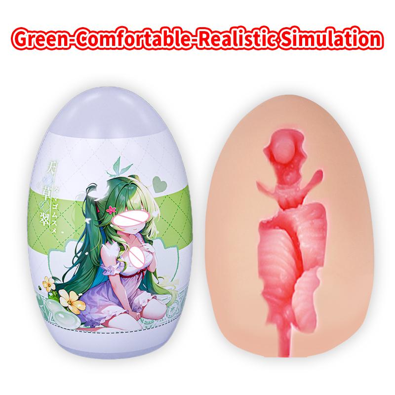 YUU Masturbation Egg Anime Masturbators Cup for Man Pocket Pussy Real Artificial Vagina Portable Adult Sex Toys for Men 6 Colors
