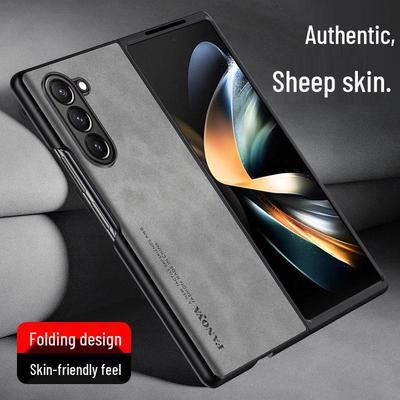 Чехол Samsung Z Fold 7 с текстурой овечьей кожи - Мягкий, Складной, Защита от царапин