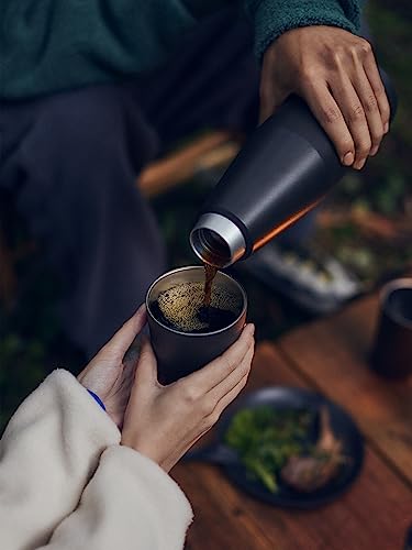 Kinto Походный тамблер, 1080 мл, Черный, Двустенная вакуумная изоляция, Сохраняет температуру горячих и холодных напитков, Большая вместимость, Код товара: 20224