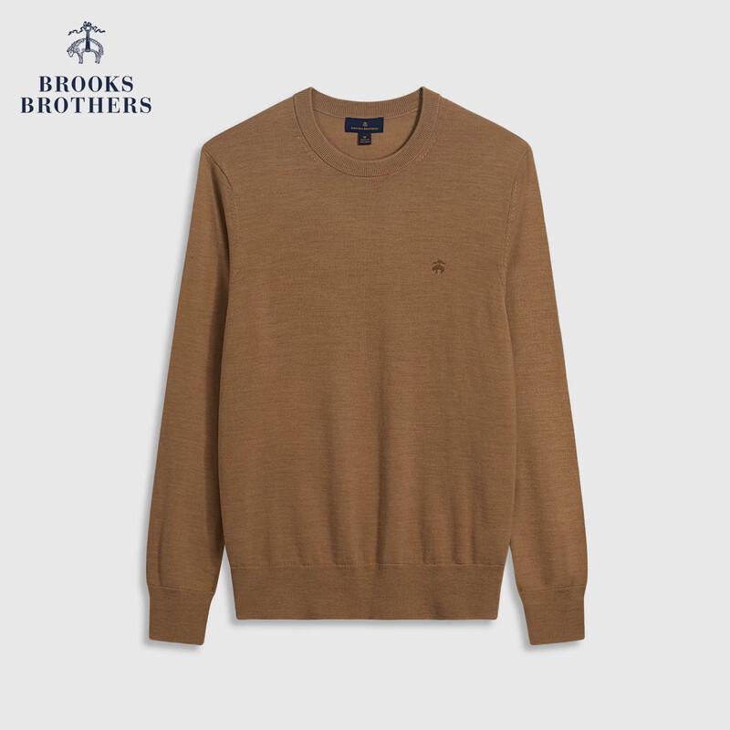 Мужской свитер Brooks Brothers из шерсти ягненка с вышитым логотипом