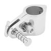 4PCS 22mm Top Jaw Slide 316 Stainless Steel Adjustable Top Hinge Rail Mount for 22mm Pipe Clamp Boat Yacht