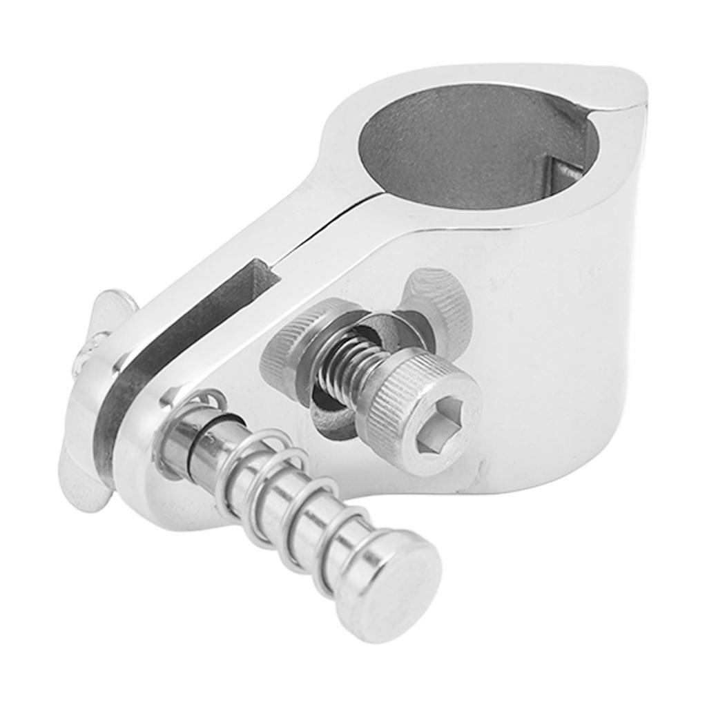 4PCS 22mm Top Jaw Slide 316 Stainless Steel Adjustable Top Hinge Rail Mount for 22mm Pipe Clamp Boat Yacht