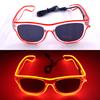 Light Up Led Glasses Neon Party Luminous Glasses EL Wire Glowing Sunglasses Novelty Gift for Adult Glow Bright Light Supplies