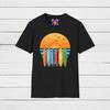 Sunset Surfboard Rainbow Graphic T-shirt