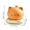 Portable Ceramic Dental Swab Tube Cat Shape Floss Stick Organizer Dental Floss Jar  Desktop Decor